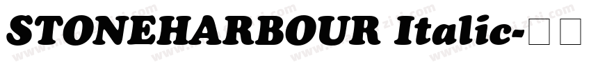 STONEHARBOUR Italic字体转换